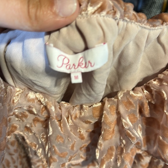 Parker Blush Ruffle Blouse M - Picture 2 of 5